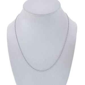 Vintage BGE Sterling Silver 925 0.9mm Singapore Chain Necklace 18"